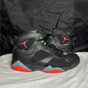 Size 10 - Air Jordan 7 Retro 30th Barcelona Nights 2015 705350-007 Black Red